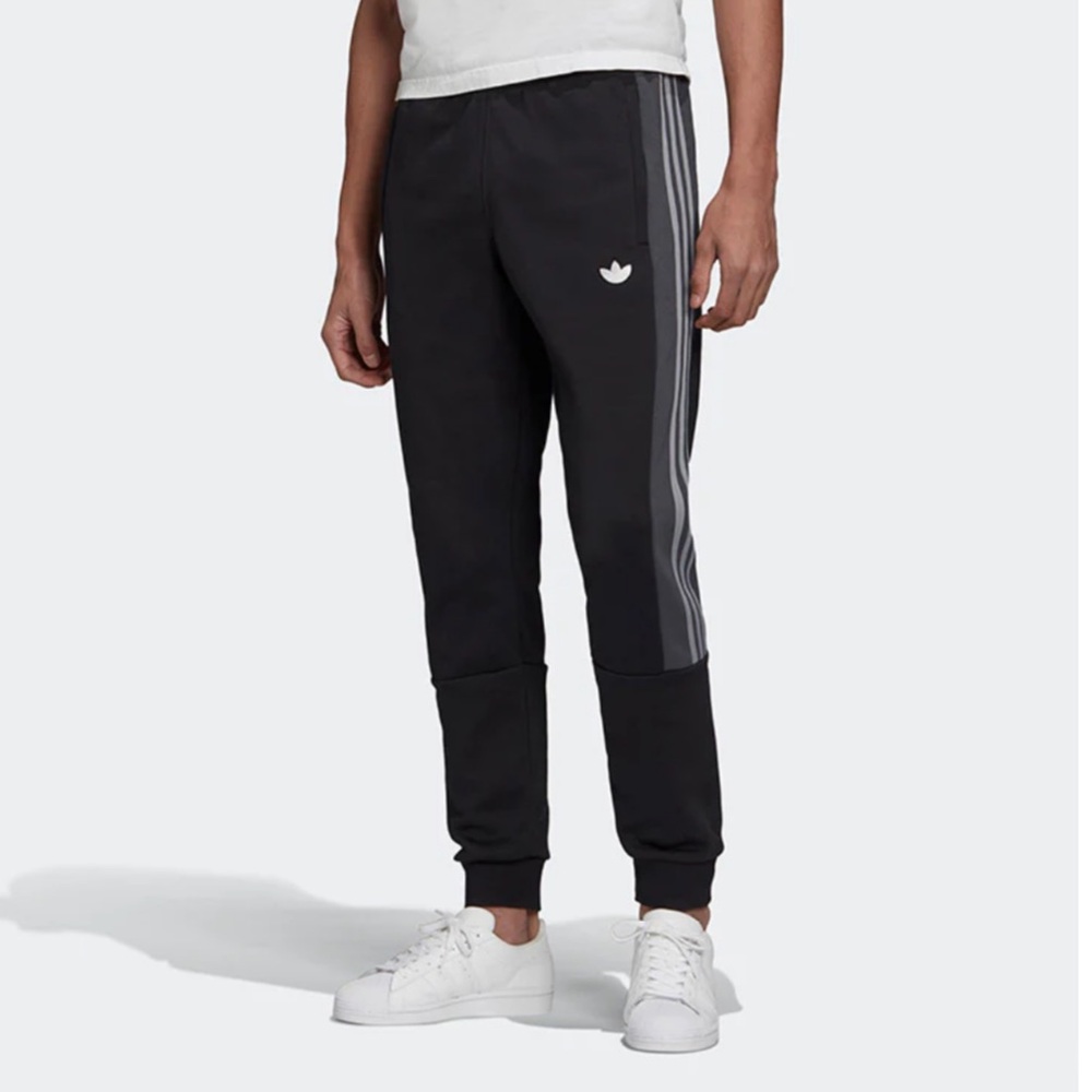 Adidas Men's BX-20 Track Sweatpants Black and Charcoal Size Small